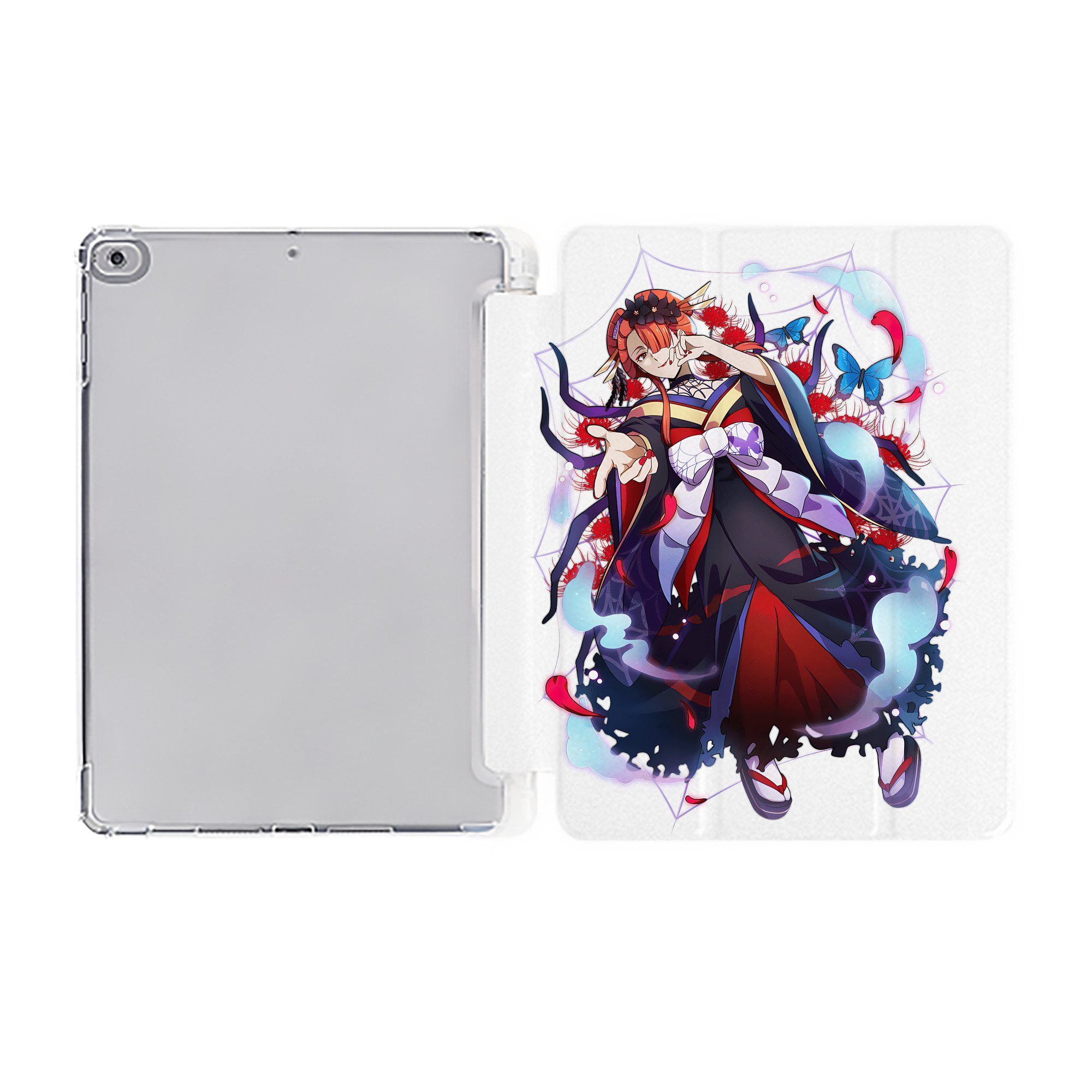 （画像用） 文豪ストレイドッグス Bungo Stray Dogs IPad ケース ペン収納付き 三つ折りスタンド PUレザー×シリコン 対応機種9.5/10.5/10.9インチ